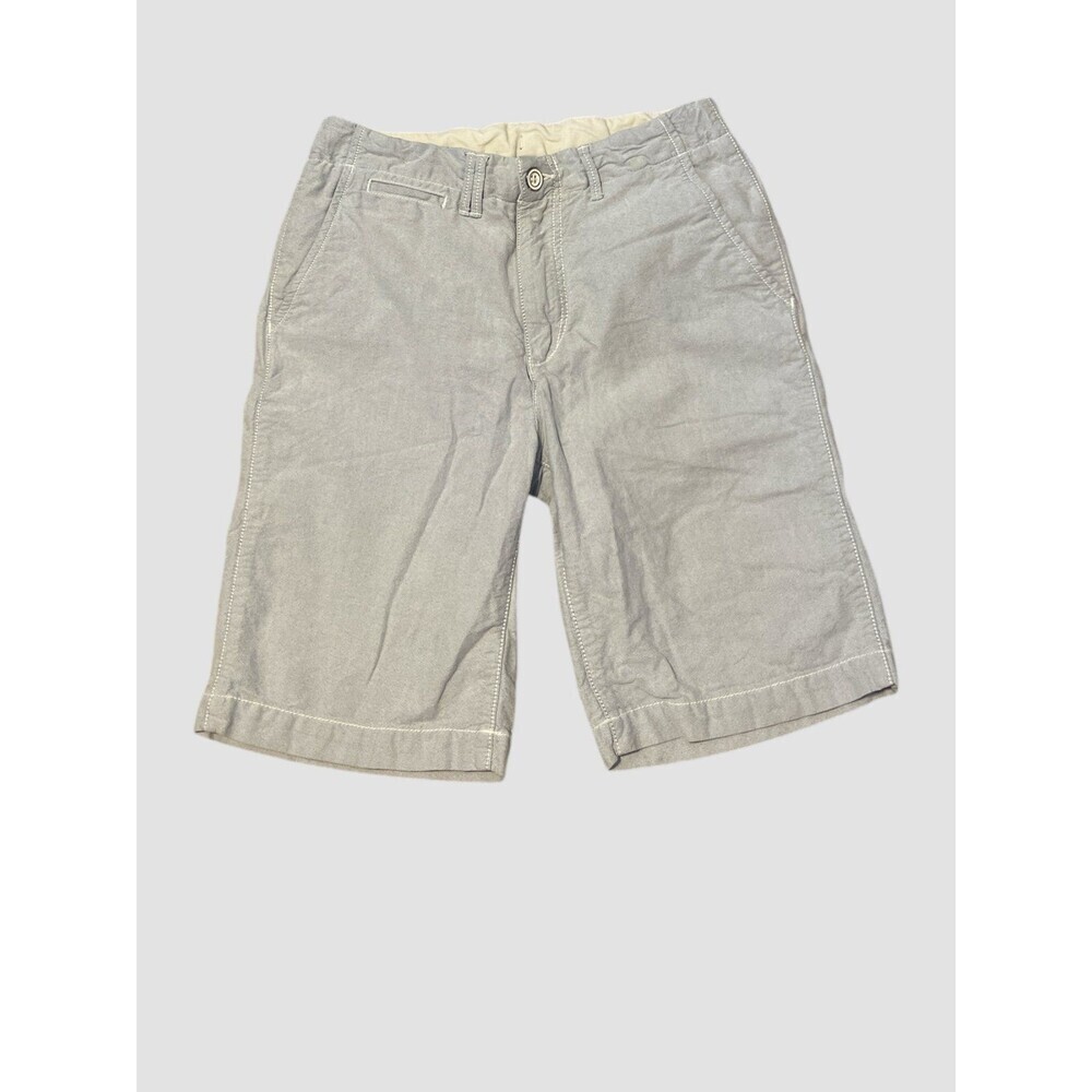Gap Kids Dress Shorts Gray Cotton/Linen Chino  Summer Boys Sz 14 Adjustable